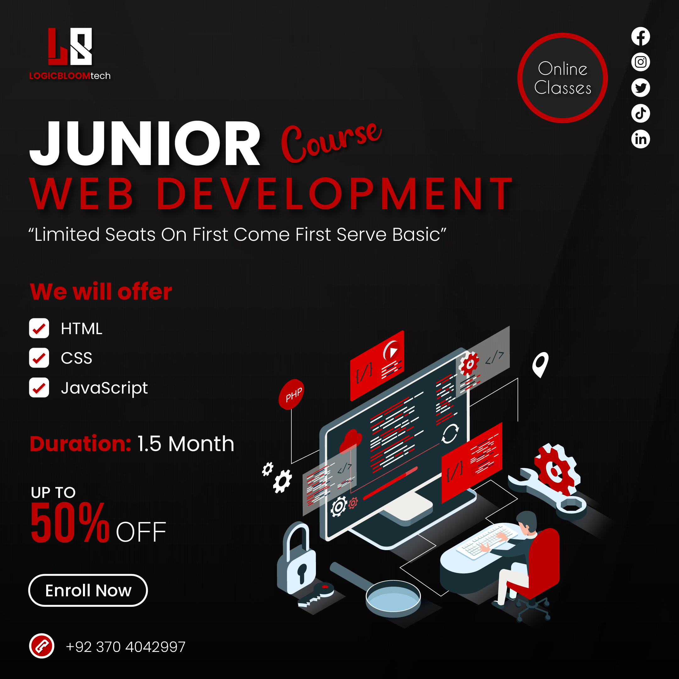 Junior Web Development: HTML, CSS & JavaScript (for Kids)
